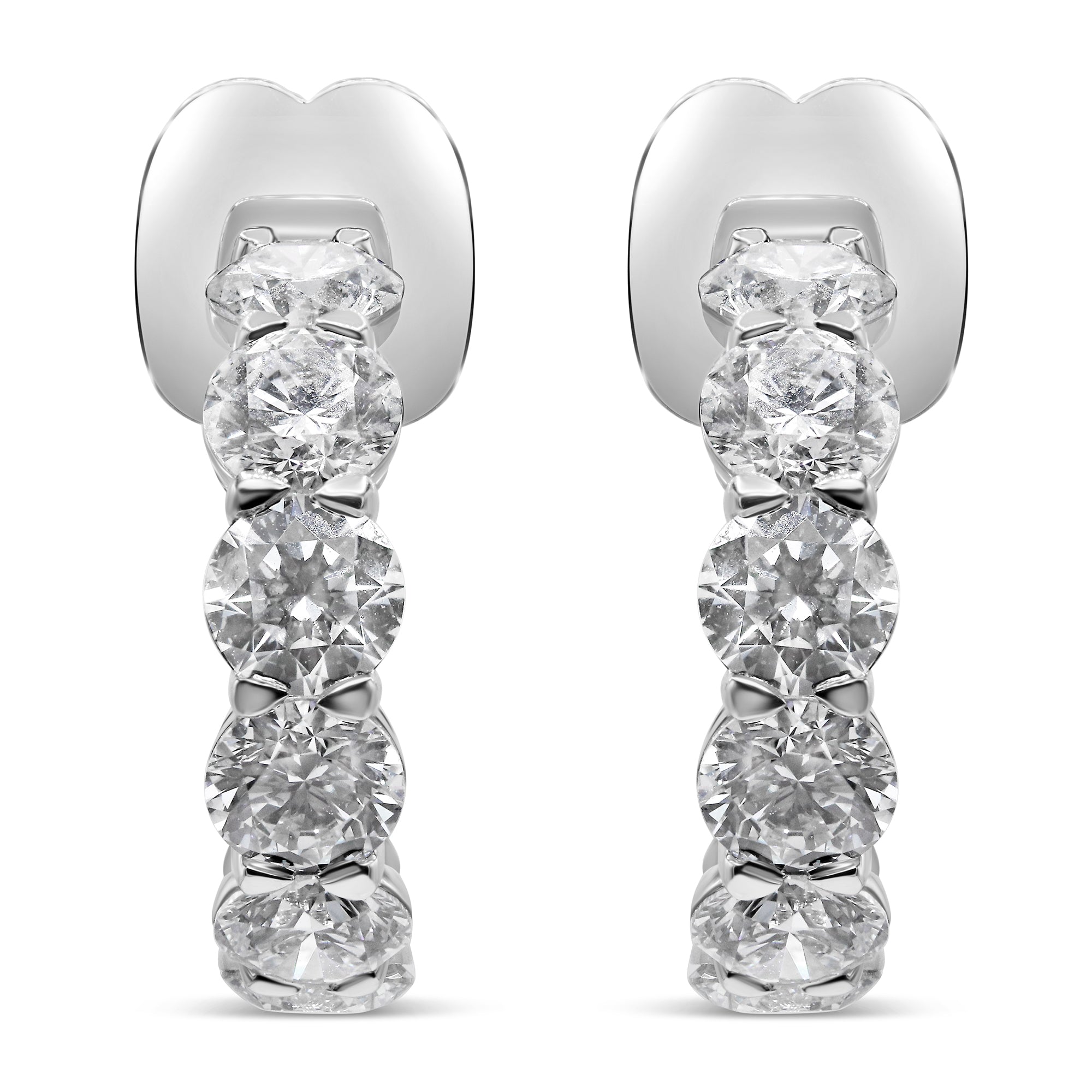 Round Cut Lab Diamond Huggies