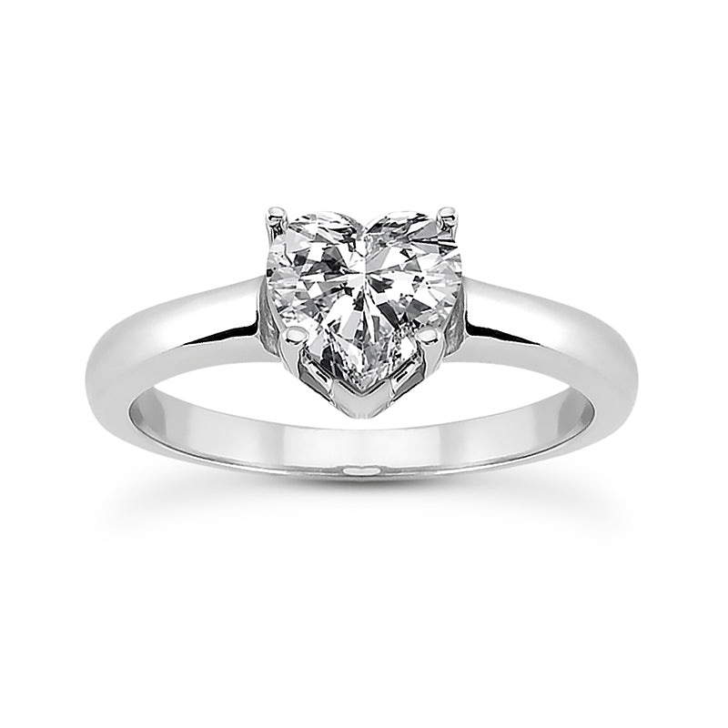 Diamond Heart Engagement Ring